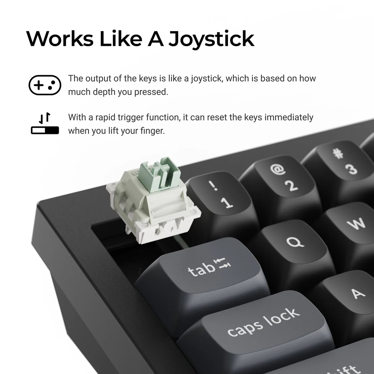 keychron-q2-he-8k-clavier-m-canique-filaire-65-switch-magn-tique-lime image 5