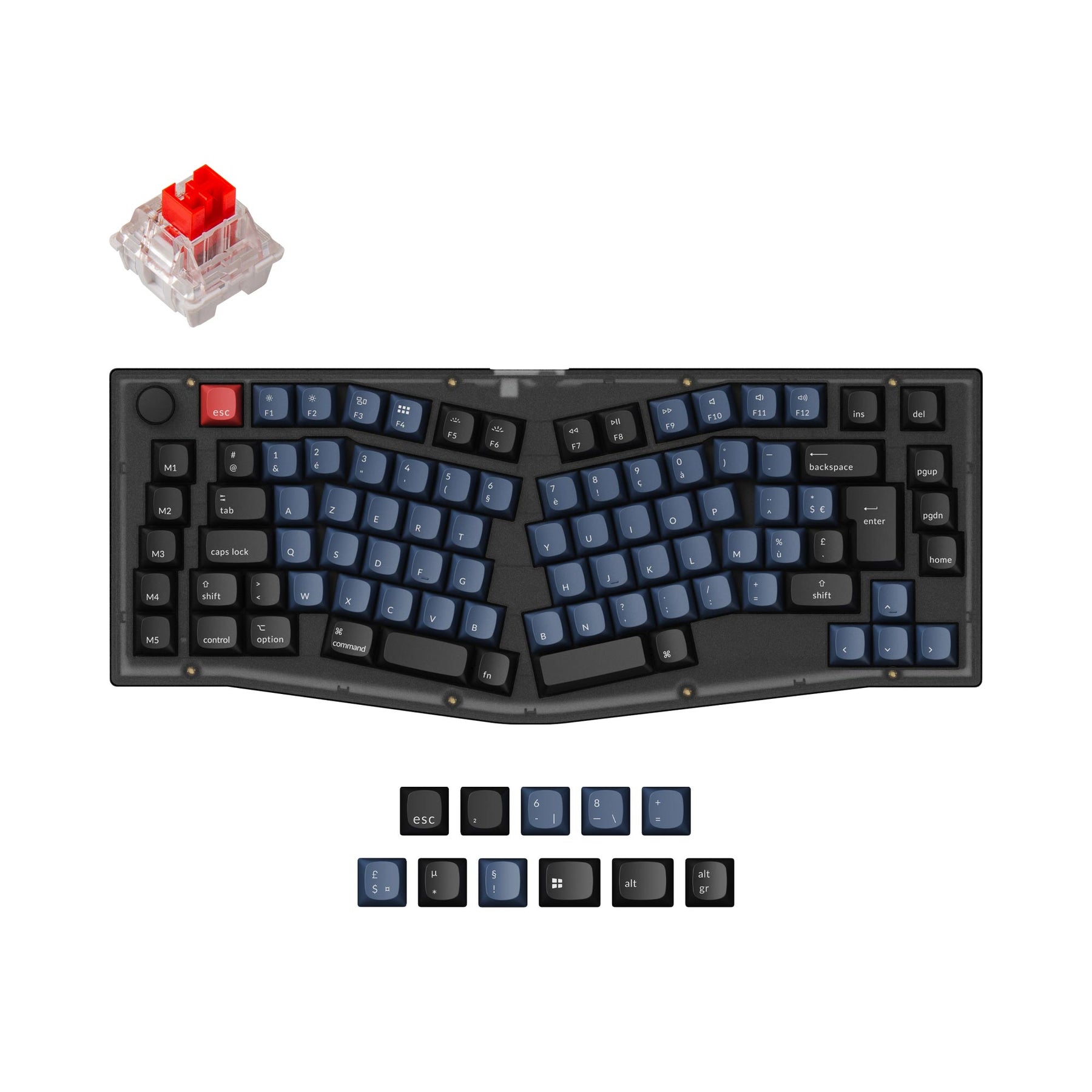 keychron-v10-alice-layout-clavier-m-canique-custom-iso-assembl image 1
