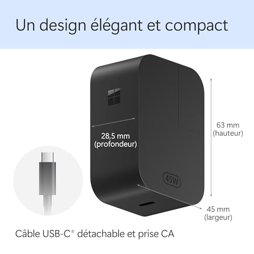 microsoft-surface-chargeur-usb-c-45w-universel image 7