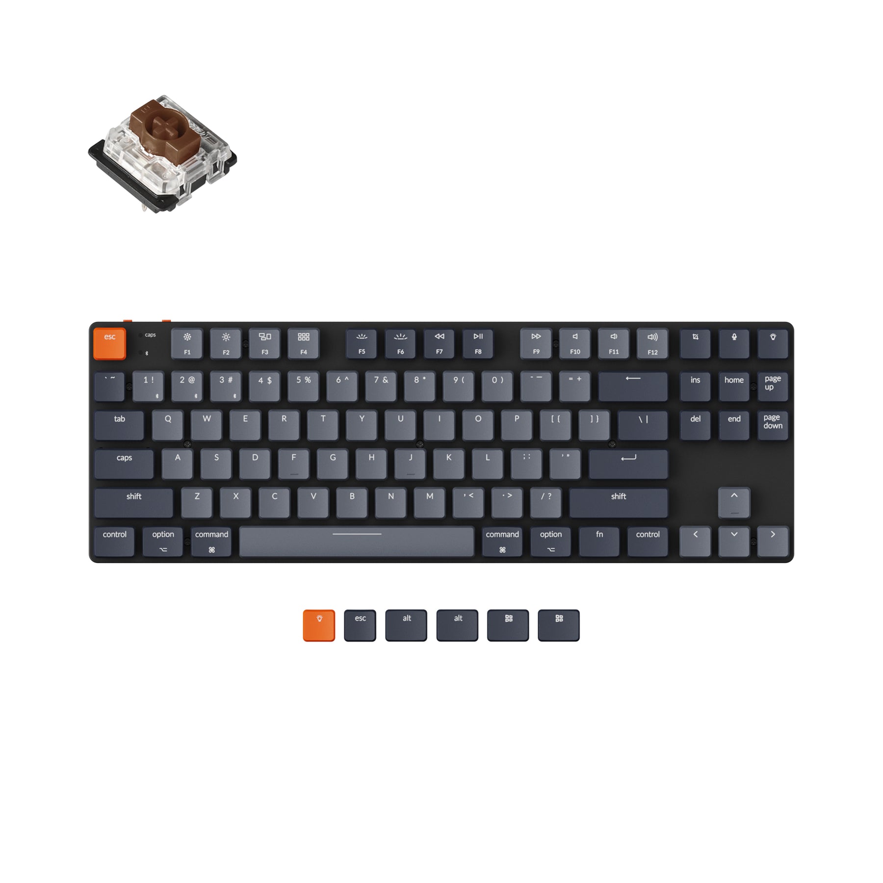 keychron-k1-se-clavier-m-canique-sans-fil-ultra-fin-disposition-us-ansi image 3