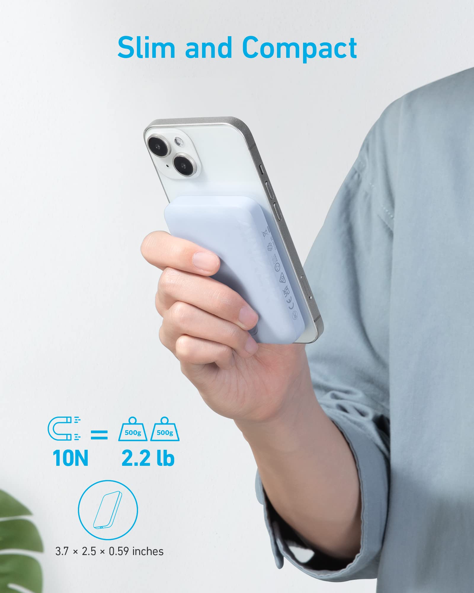 anker-321-magnetic-battery-powercore-5k-5000mah-violet image 2