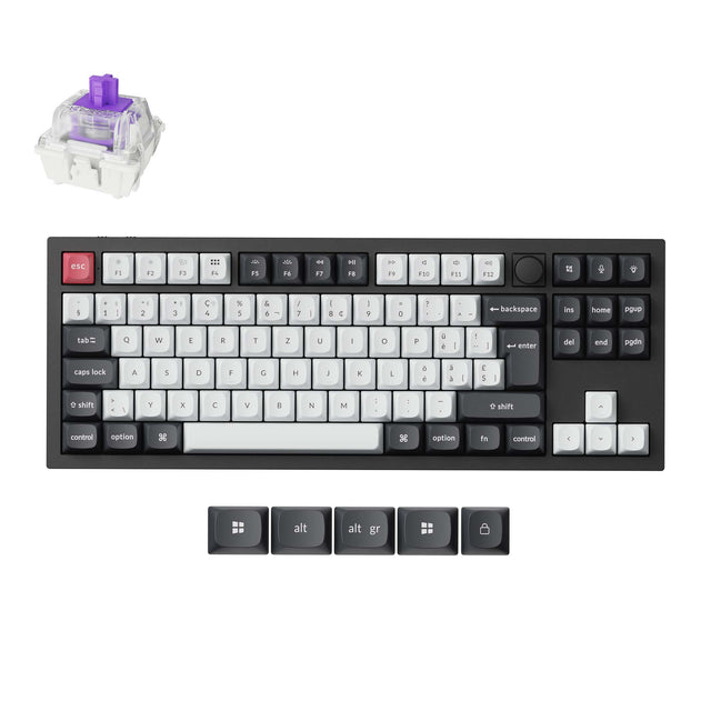 keychron-q3-he-clavier-custom-sans-fil-qmk-iso-80-switchs-magn-tiques image 4