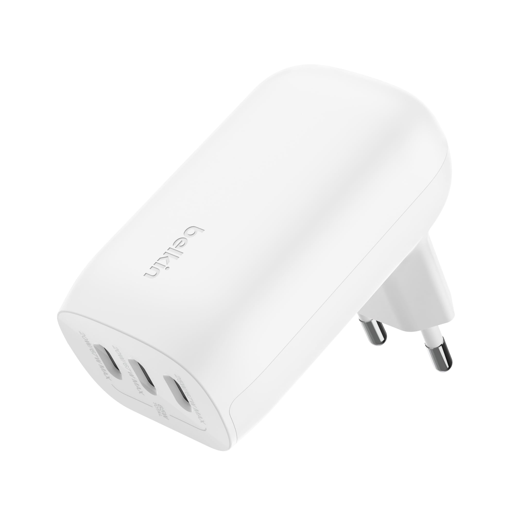 belkin-boostcharge-chargeur-secteur-3-ports-usb-c-67w-pps-blanc image 1