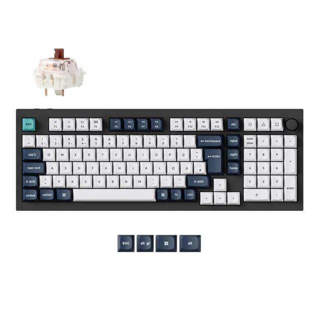 keychron-q5-max-clavier-m-canique-custom-sans-fil-qmk-via-iso image 1