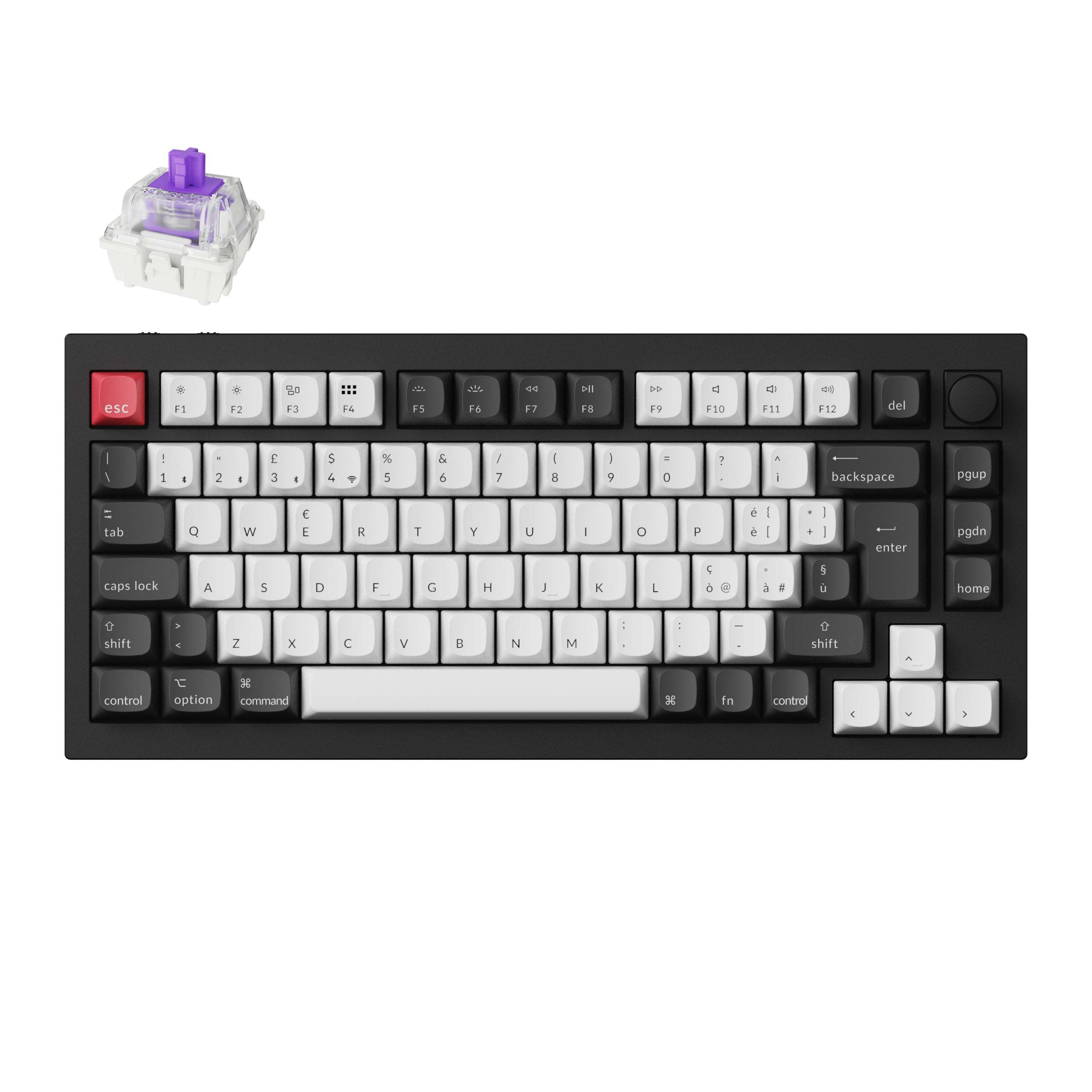 keychron-q1-he-clavier-custom-sans-fil-qmk-75-iso image 7