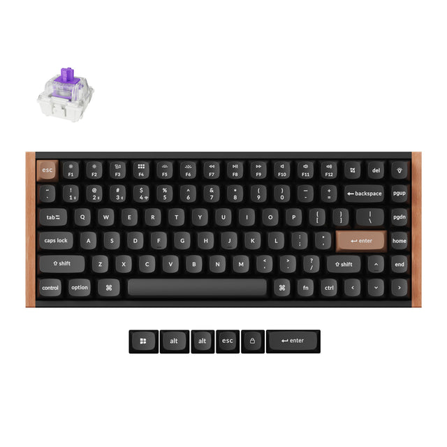 keychron-k2-he-clavier-custom-magn-tique-sans-fil-75-gateron-double-rail image 2