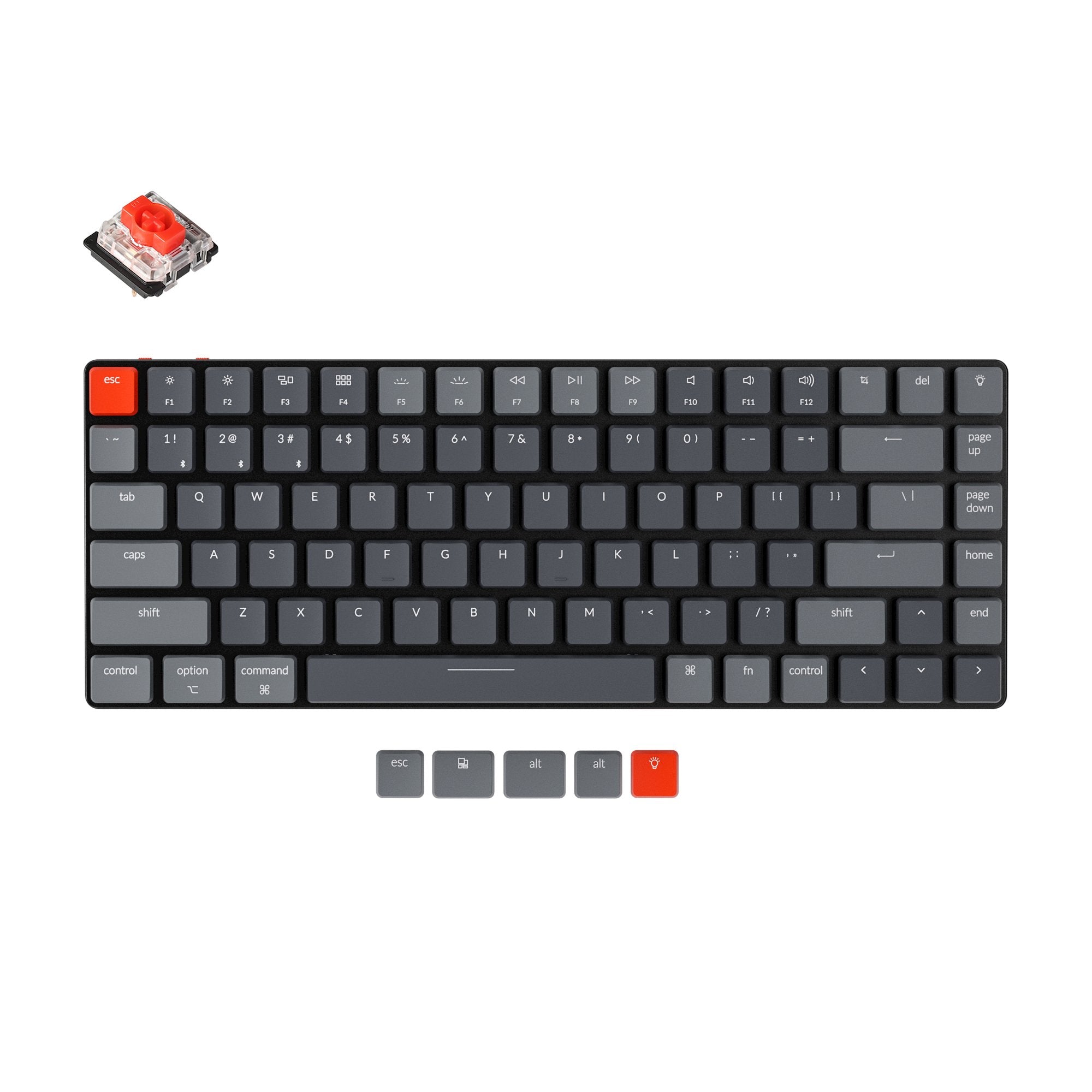 keychron-k3-version-2-clavier-m-canique-sans-fil-ultra-fin-bluetooth-us-ansi image 4