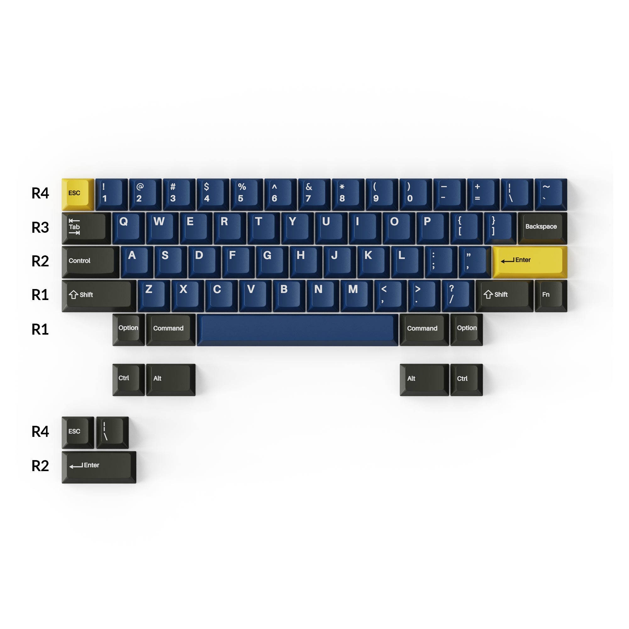 keychron-royal-cherry-profile-double-shot-pbt-set-complet-de-keycaps image 3