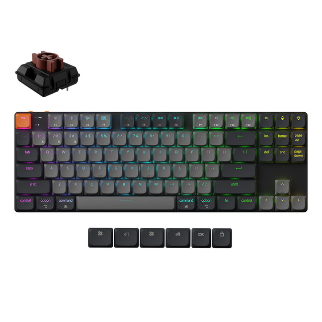 keychron-k1-version-6-clavier-m-canique-sans-fil-ultra-fin-qmk-80-tkl image 8