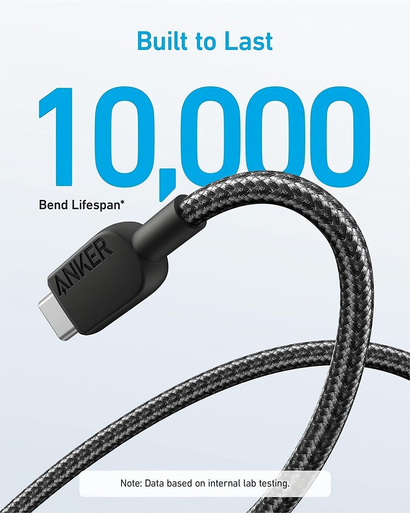anker-310-lot-de-2-c-bles-usb-a-vers-usb-c-tress-0-9-m-noir image 2
