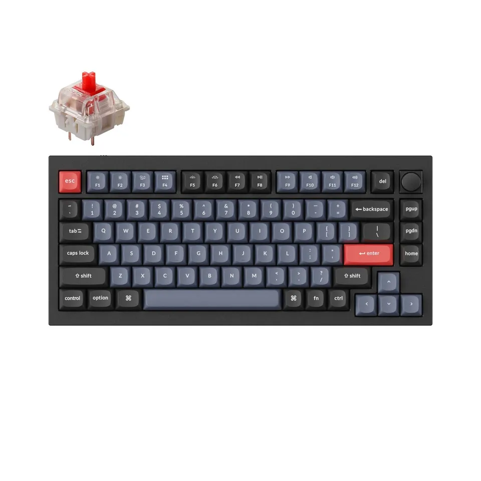 keychron-q1-version-2-clavier-m-canique-filaire-custom-qmk-gateron-ansi image 1