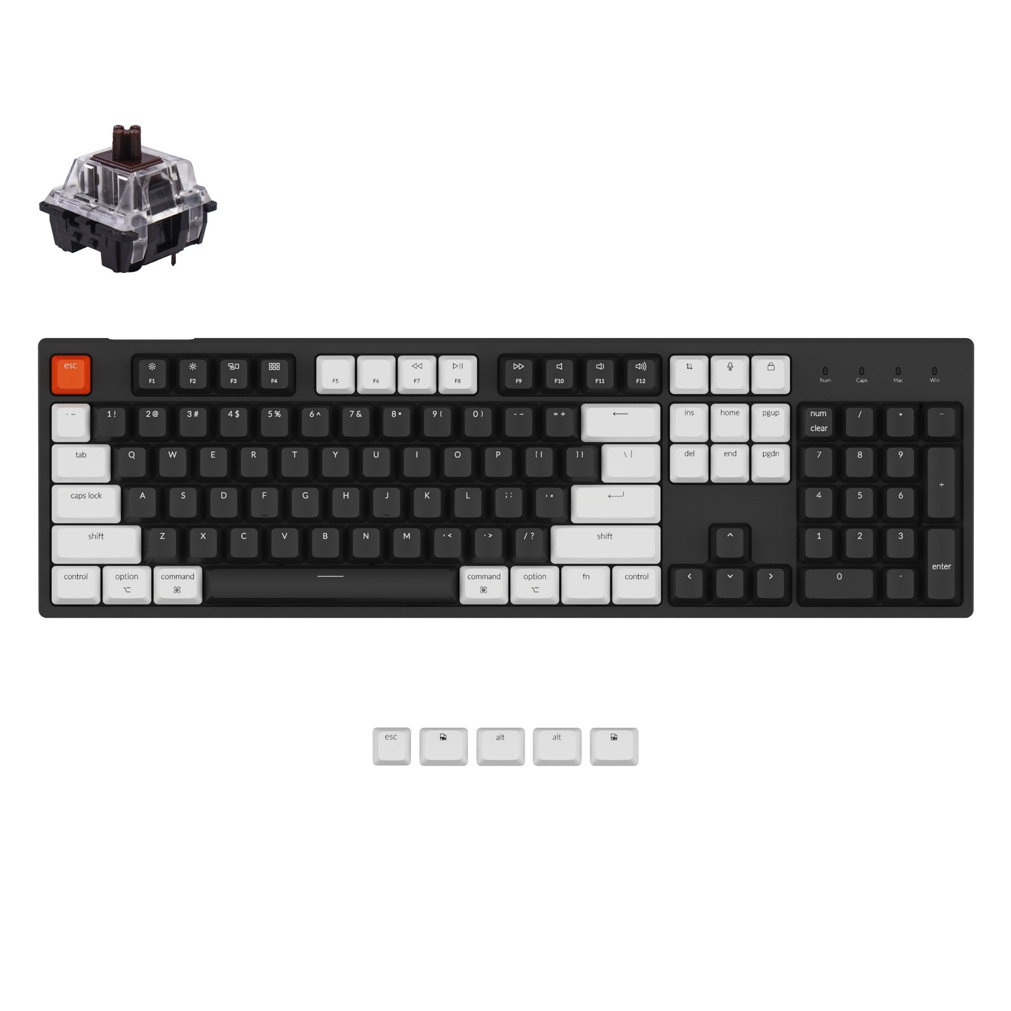 keychron-c2-clavier-m-canique-filaire-full-size-ansi-us image 6