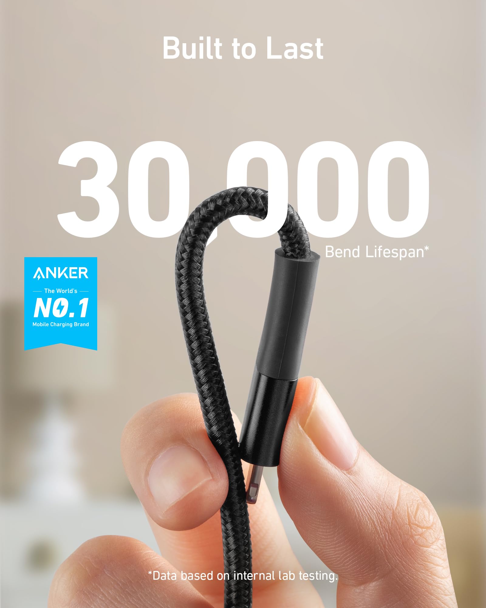 anker-powerline-ii-c-ble-lightning-0-3-m-certifi-mfi image 2