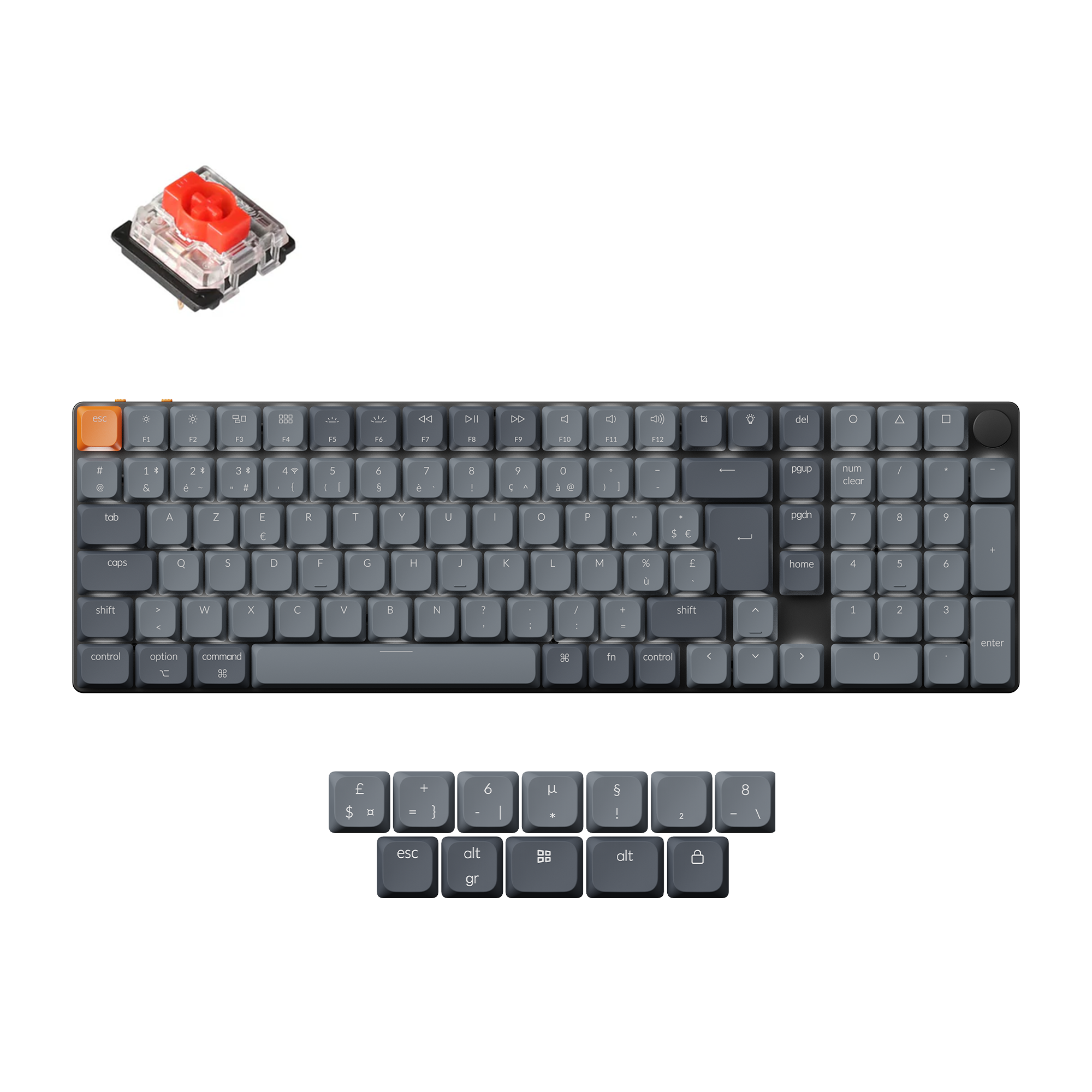 keychron-k17-max-qmk-clavier-low-profile-sans-fil-96-iso-avec-pav-num-rique image 7