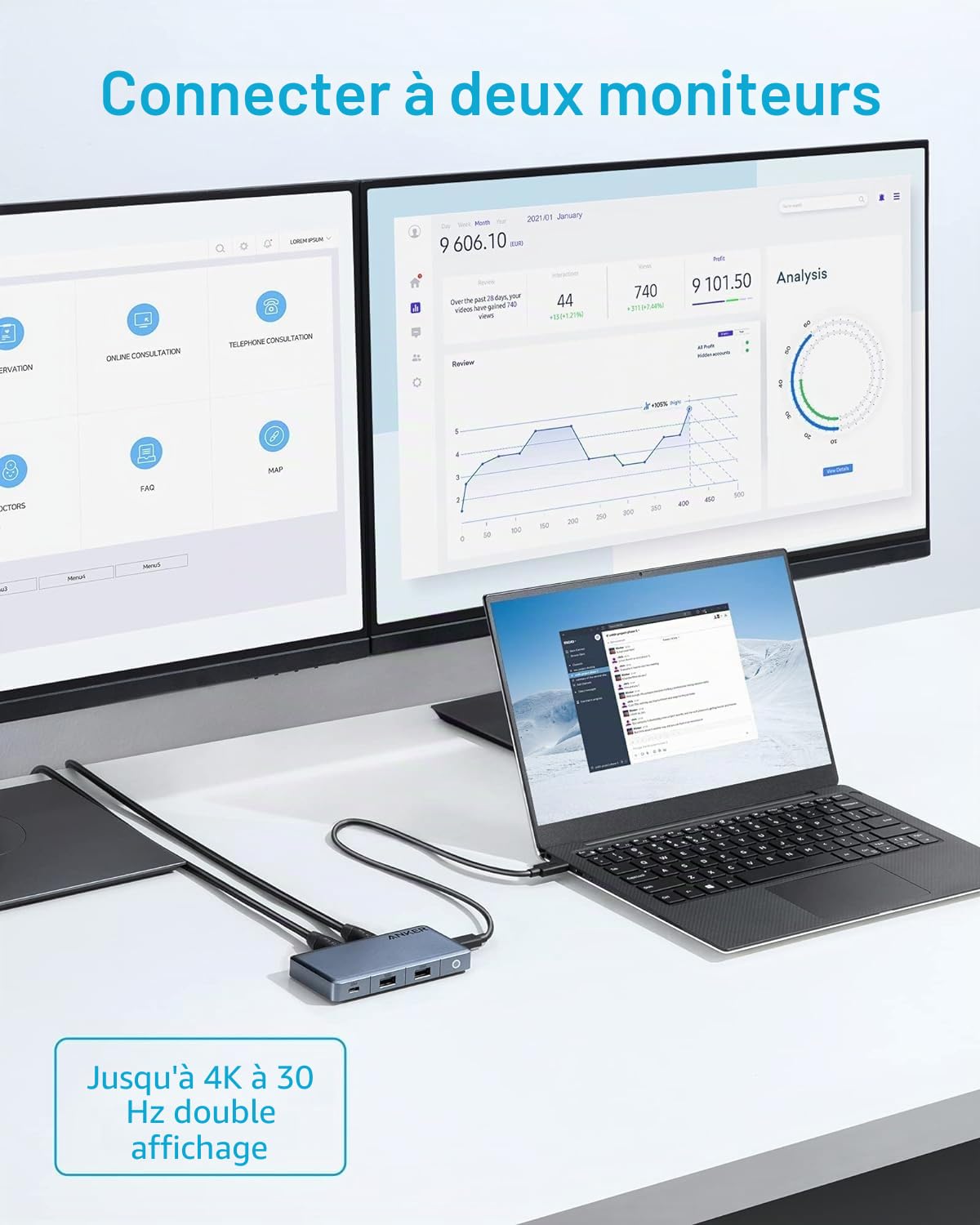 anker-343-hub-usb-c-7-en-1-double-hdmi-4k-avec-alimentation-100w image 3