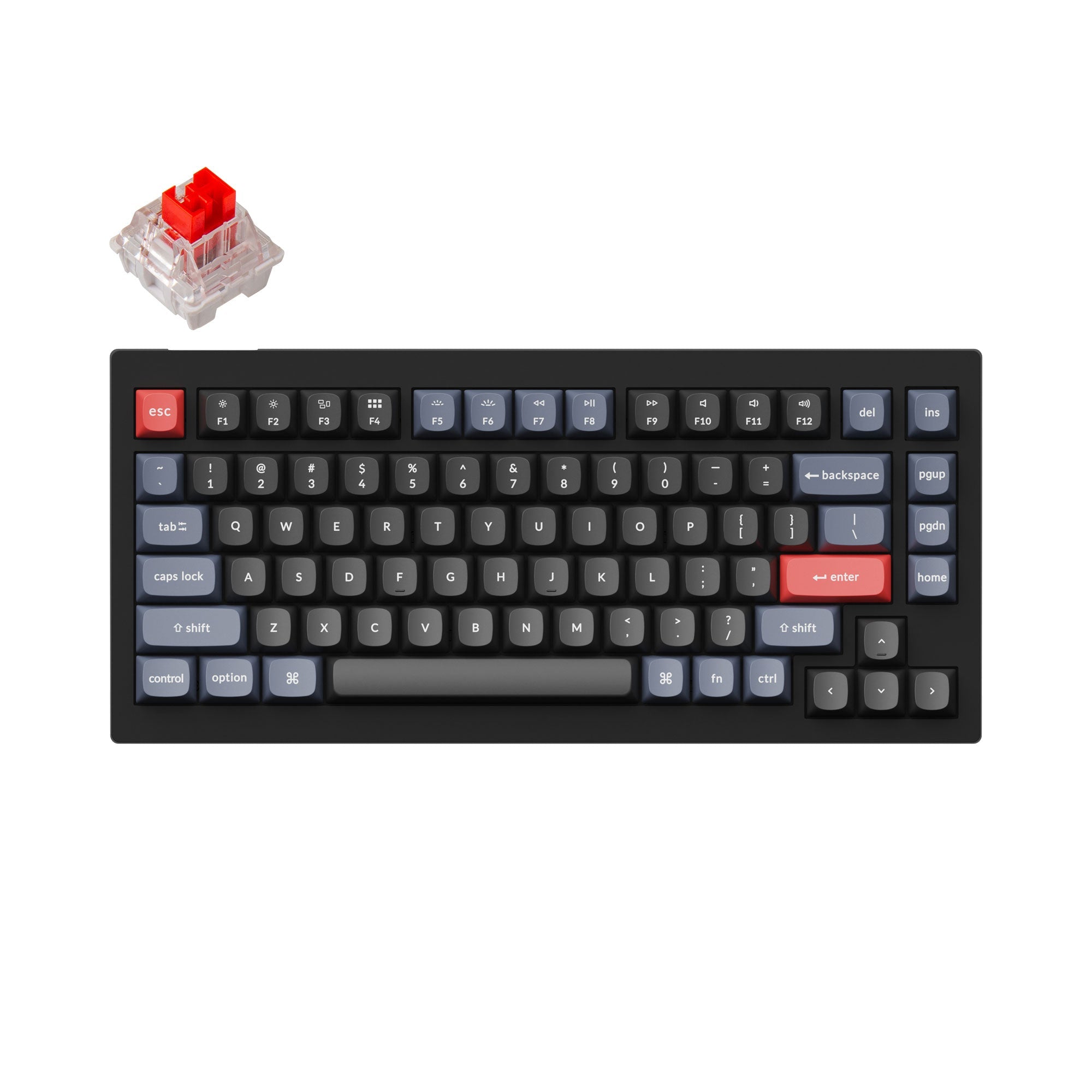 keychron-v1-qmk-clavier-m-canique-custom-filaire-75-ansi-us image 7