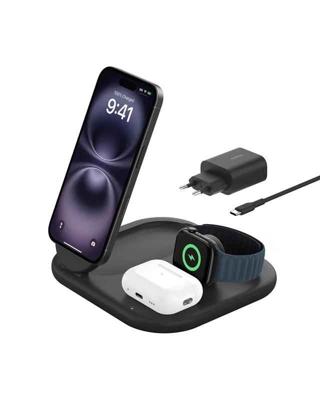 belkin-boostcharge-socle-de-recharge-3-en-1-magn-tique-pliable-qi2-15-w-magsafe- image 1
