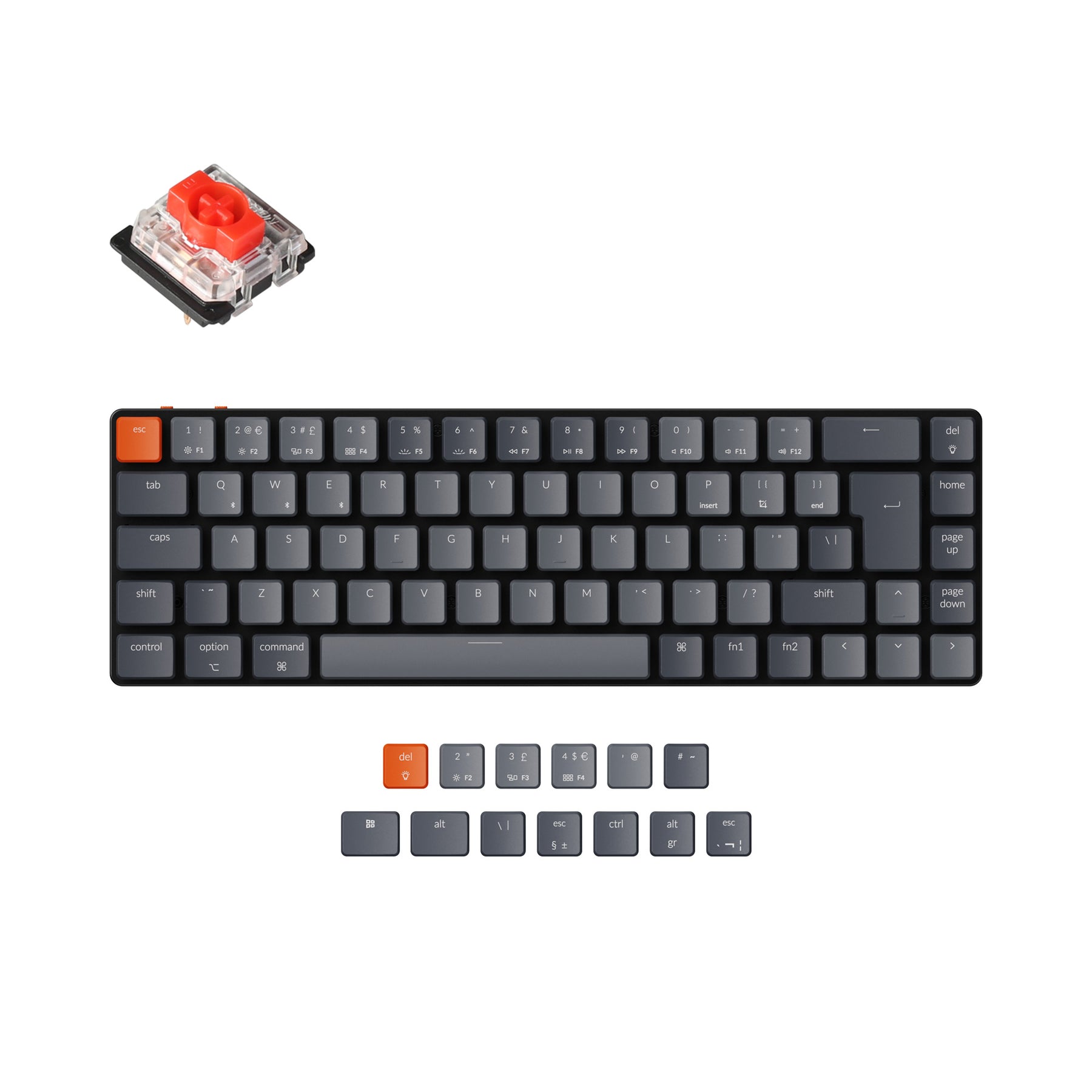 keychron-k7-ultra-slim-clavier-m-canique-sans-fil-uk-iso image 1