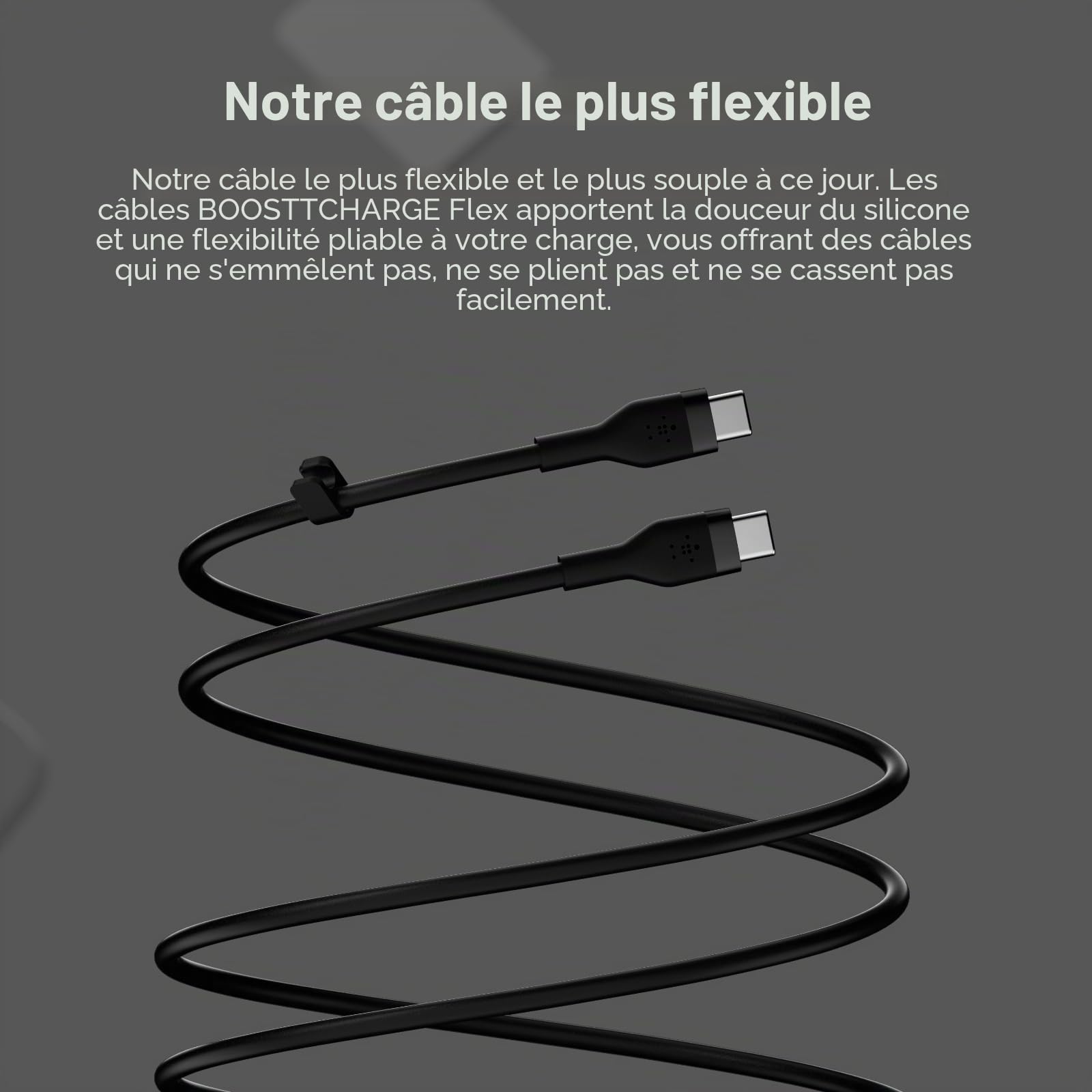 belkin-boostcharge-flex-c-ble-usb-c-vers-usb-c-2-m-noir-silicone image 3