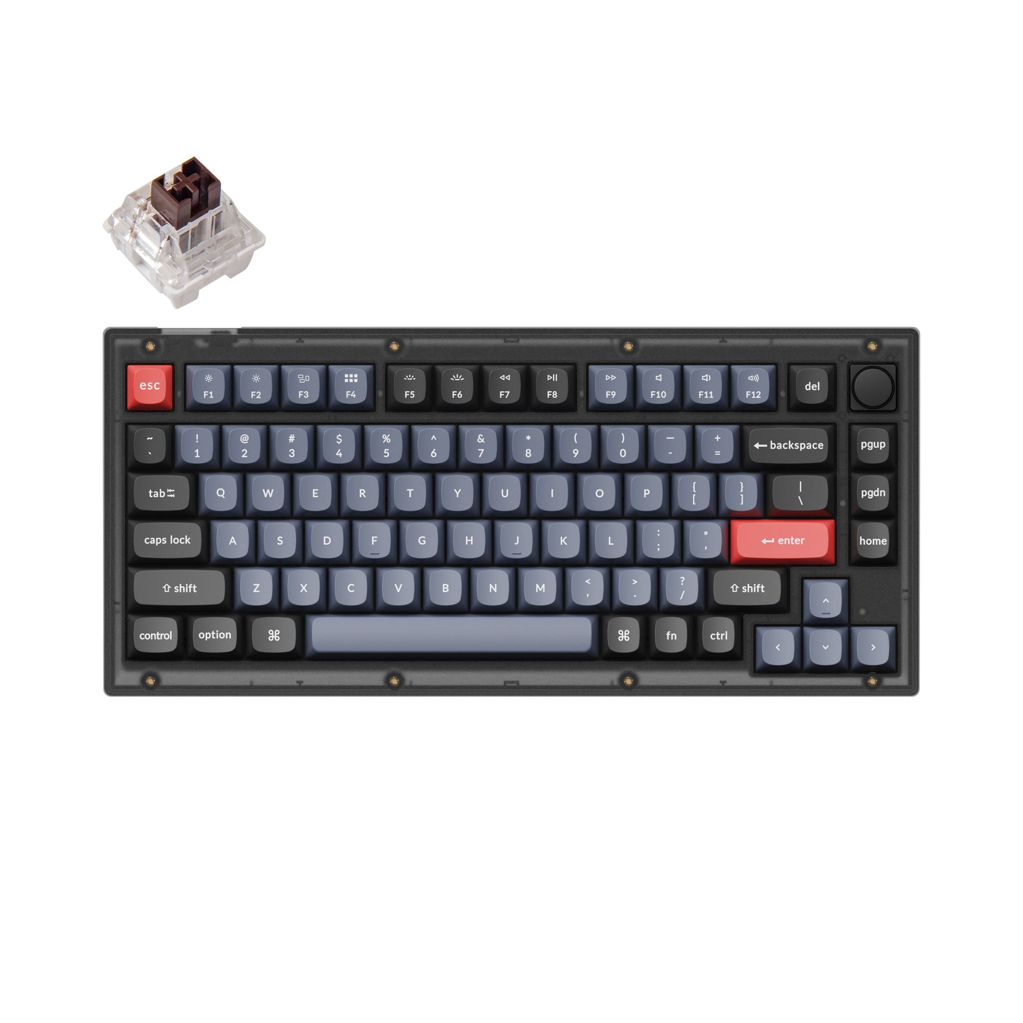 keychron-v1-qmk-clavier-m-canique-custom-filaire-75-ansi-us image 6