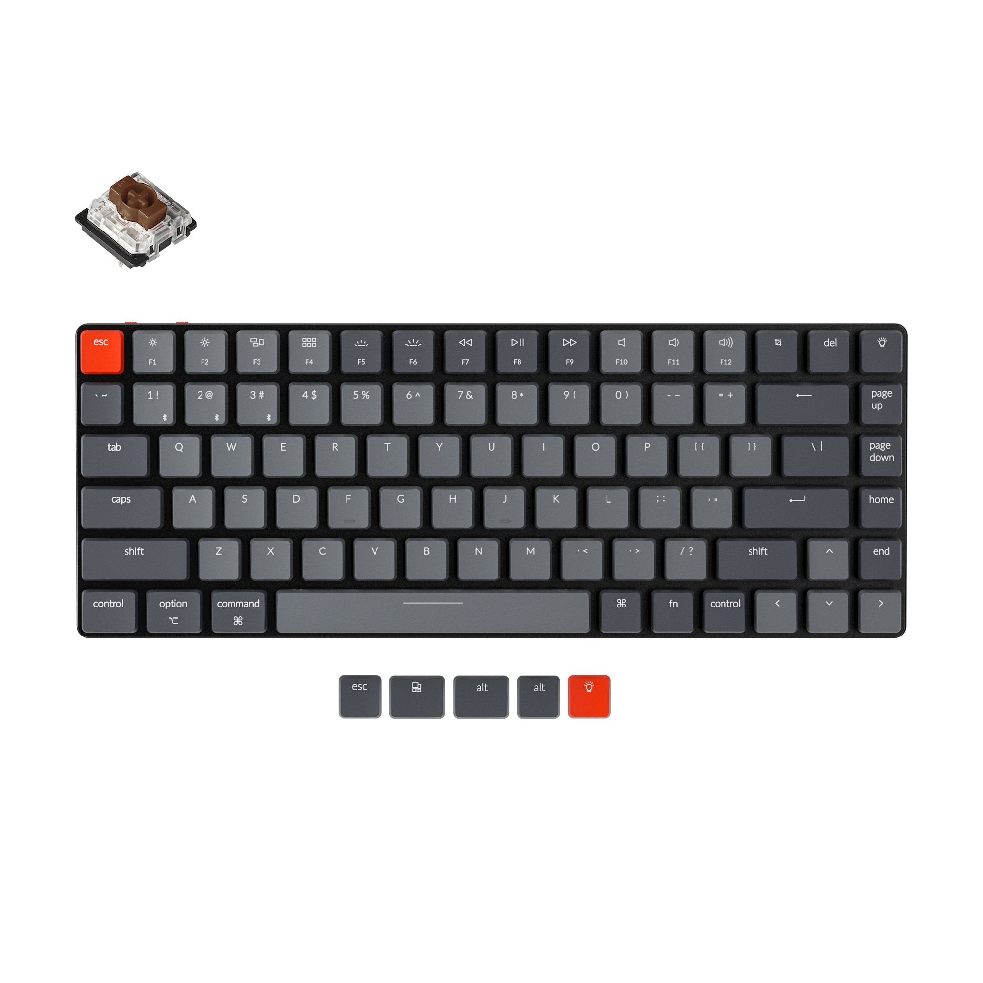 keychron-k3-version-2-clavier-m-canique-sans-fil-ultra-fin-bluetooth-us-ansi image 3