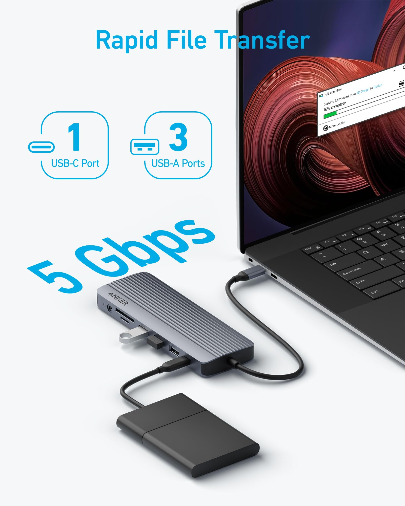 anker-concentrateur-usb-c-14-en-1-triple-affichage-4k image 4