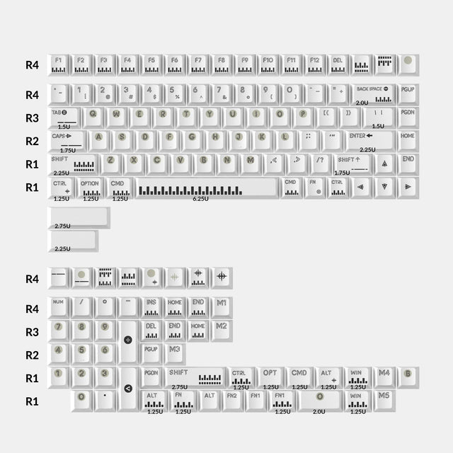 keychron-classic-piano-cherry-profile-dye-sub-pbt-set-complet-de-keycaps-139-tou image 2