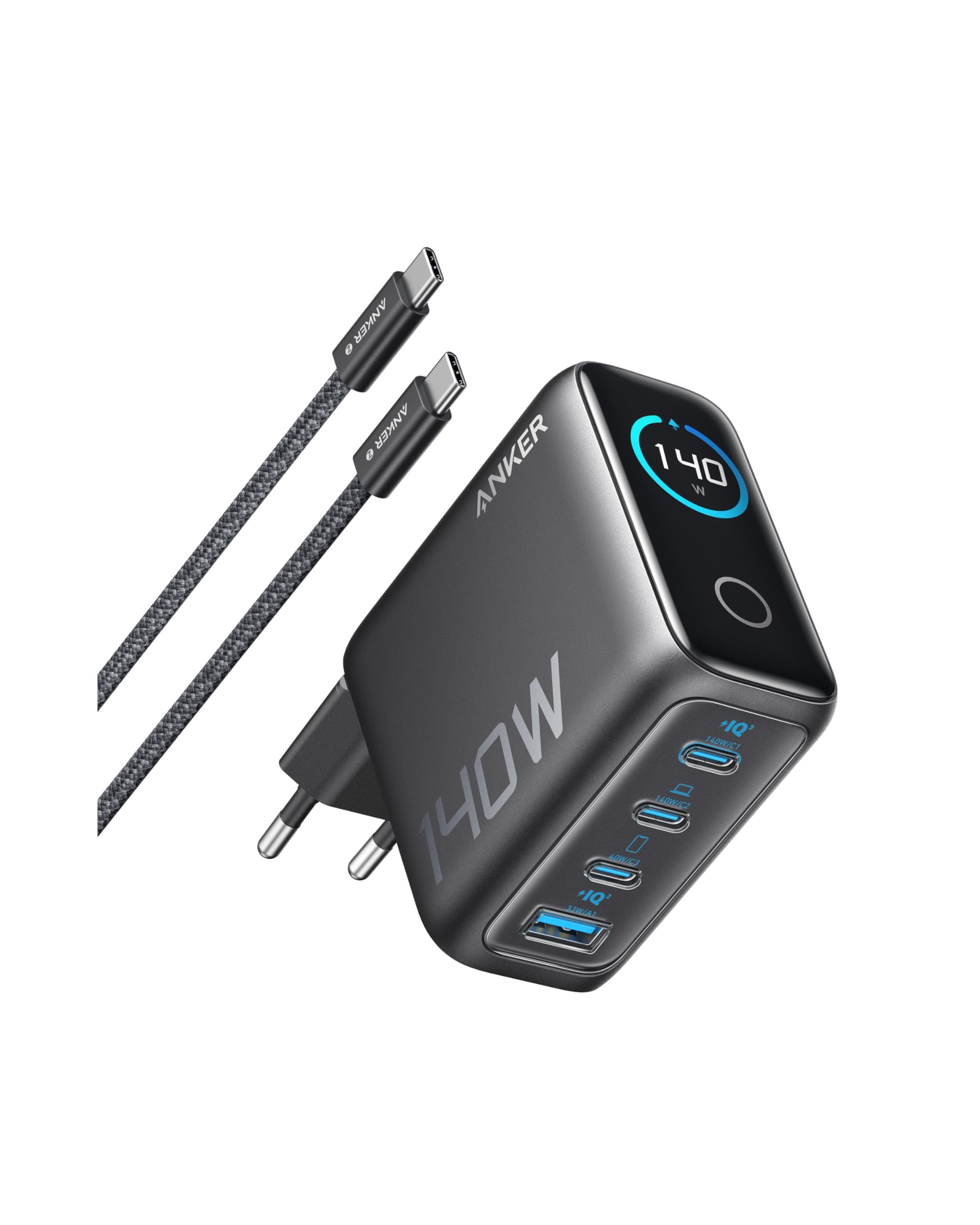 anker-batterie-externe-25000-mah-165w-chargeur-usb-c-140w-4-ports-gan-pack image 4
