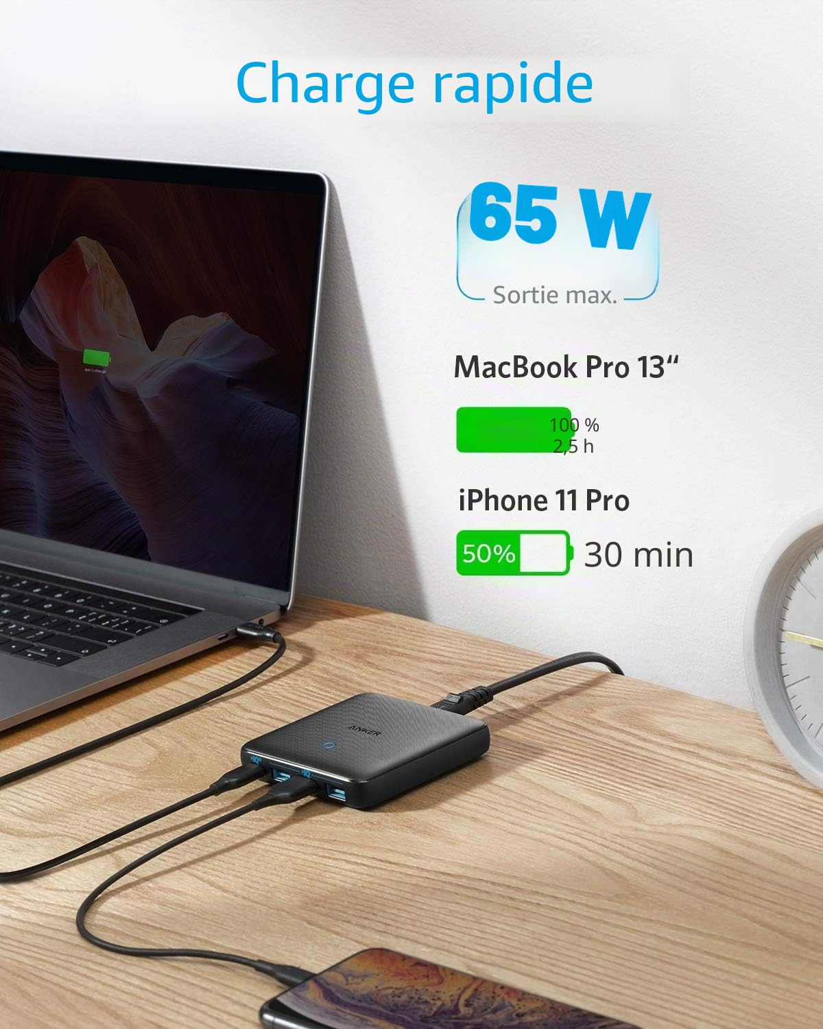 anker-powerport-atom-iii-slim-chargeur-secteur-usb-c-65w-4-ports-gan-port-usb-c- image 3