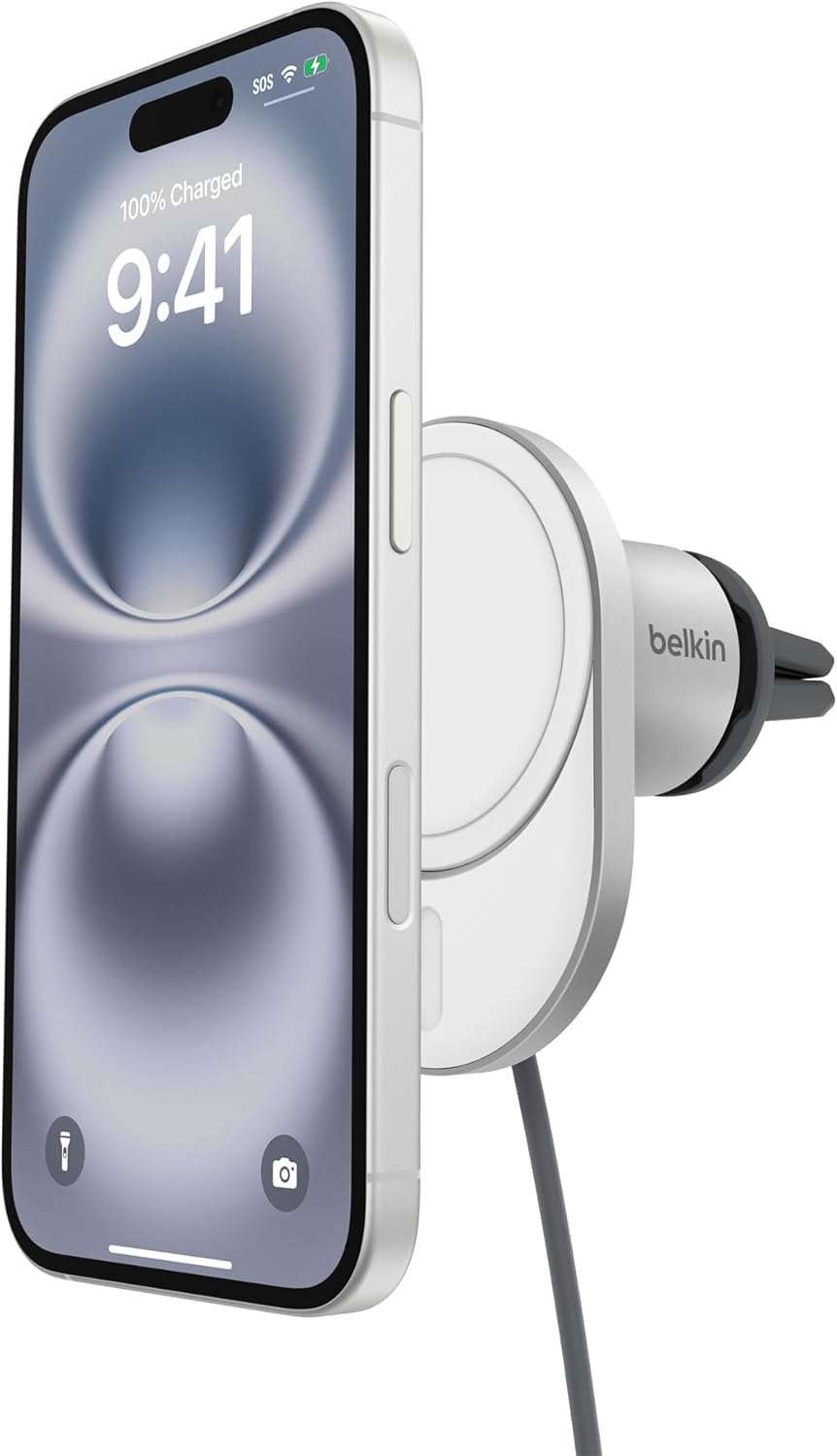 belkin-boostcharge-pro-chargeur-de-voiture-magn-tique-sans-fil-qi2-15-w-compatib image 1