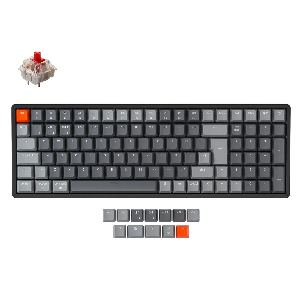 keychron-k4-version-2-clavier-m-canique-sans-fil-96-uk-iso image 1