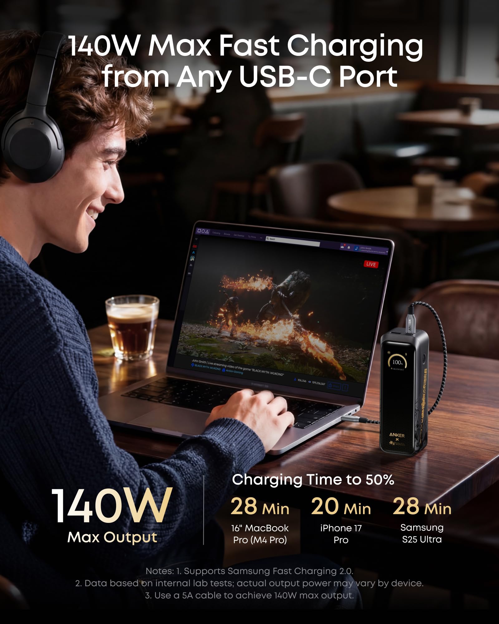 anker-prime-batterie-externe-20100-mah-220w-black-myth-wukong-3-ports image 4