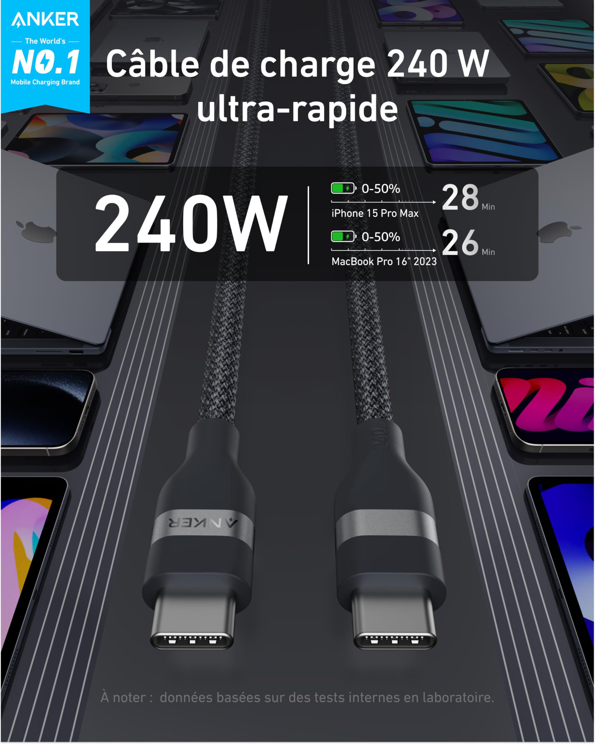 anker-powerline-c-ble-usb-c-vers-usb-c-240w-0-9-m-noir-tress-upcycl image 2