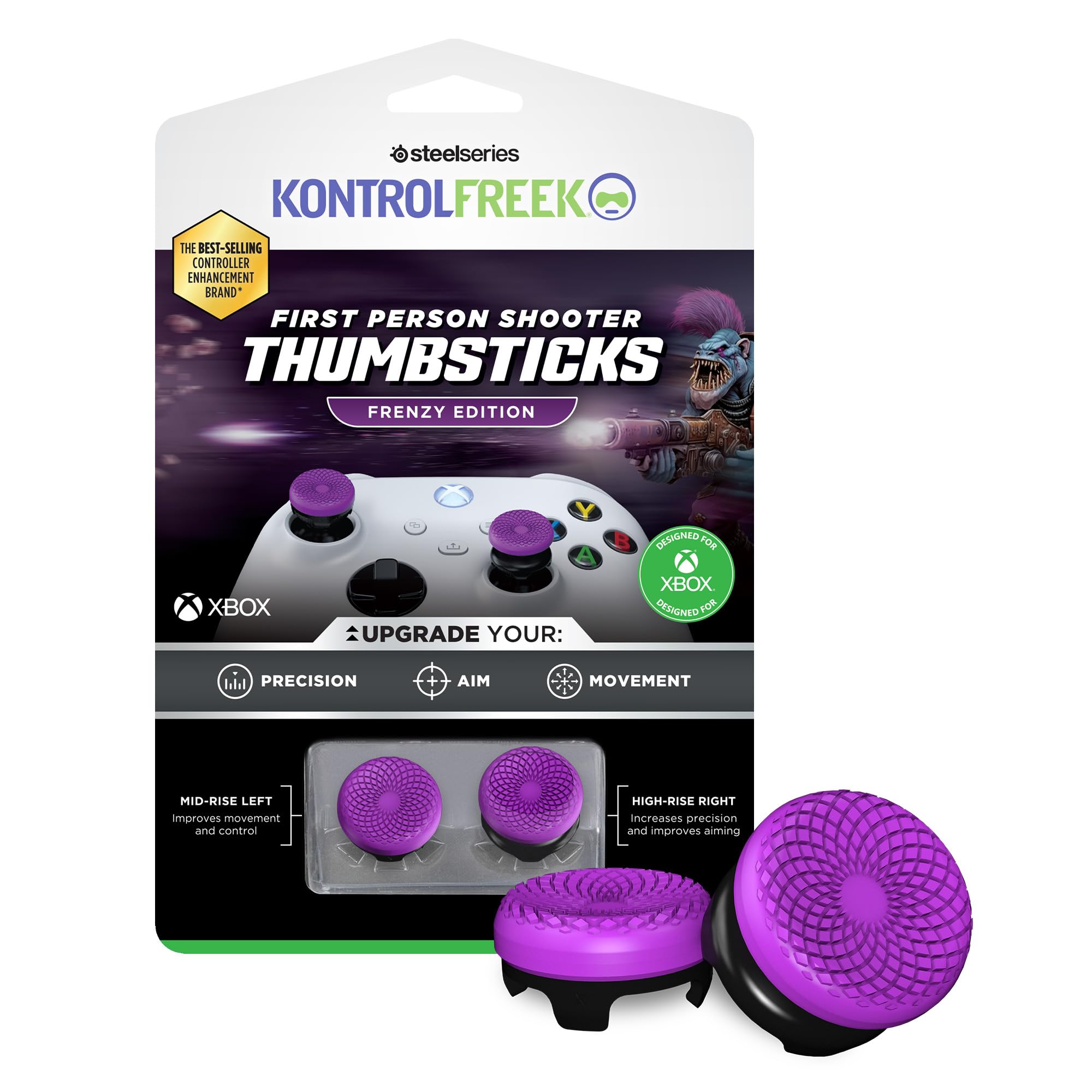 kontrolfreek-fps-freek-frenzy-grips-violet-pour-manette-xbox-duo-haut-milieu image 1