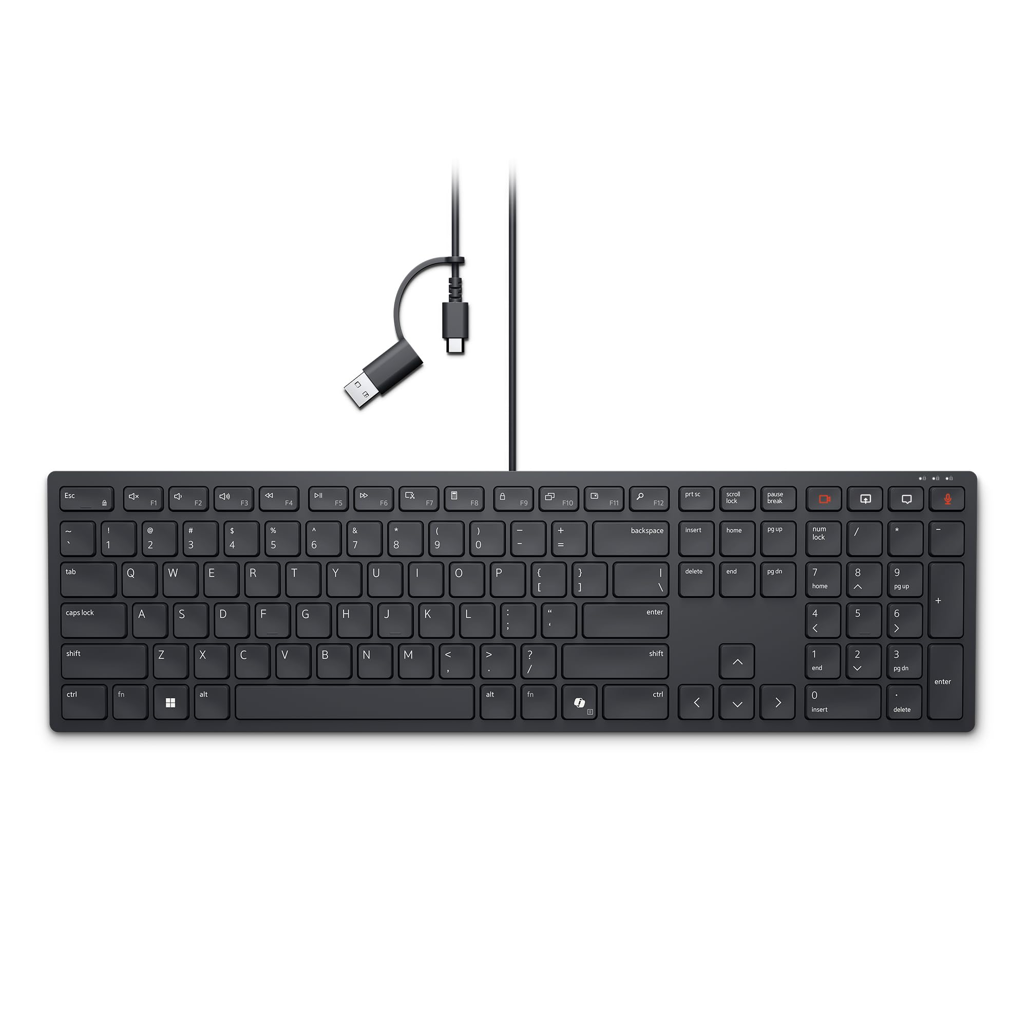 dell-pro-clavier-filaire-1727-azerty-silencieux-touches-collaboration image 1