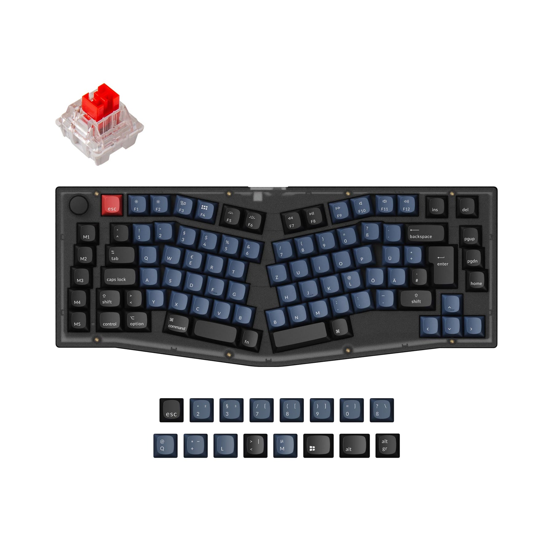 keychron-v10-alice-layout-clavier-m-canique-custom-iso-assembl image 7