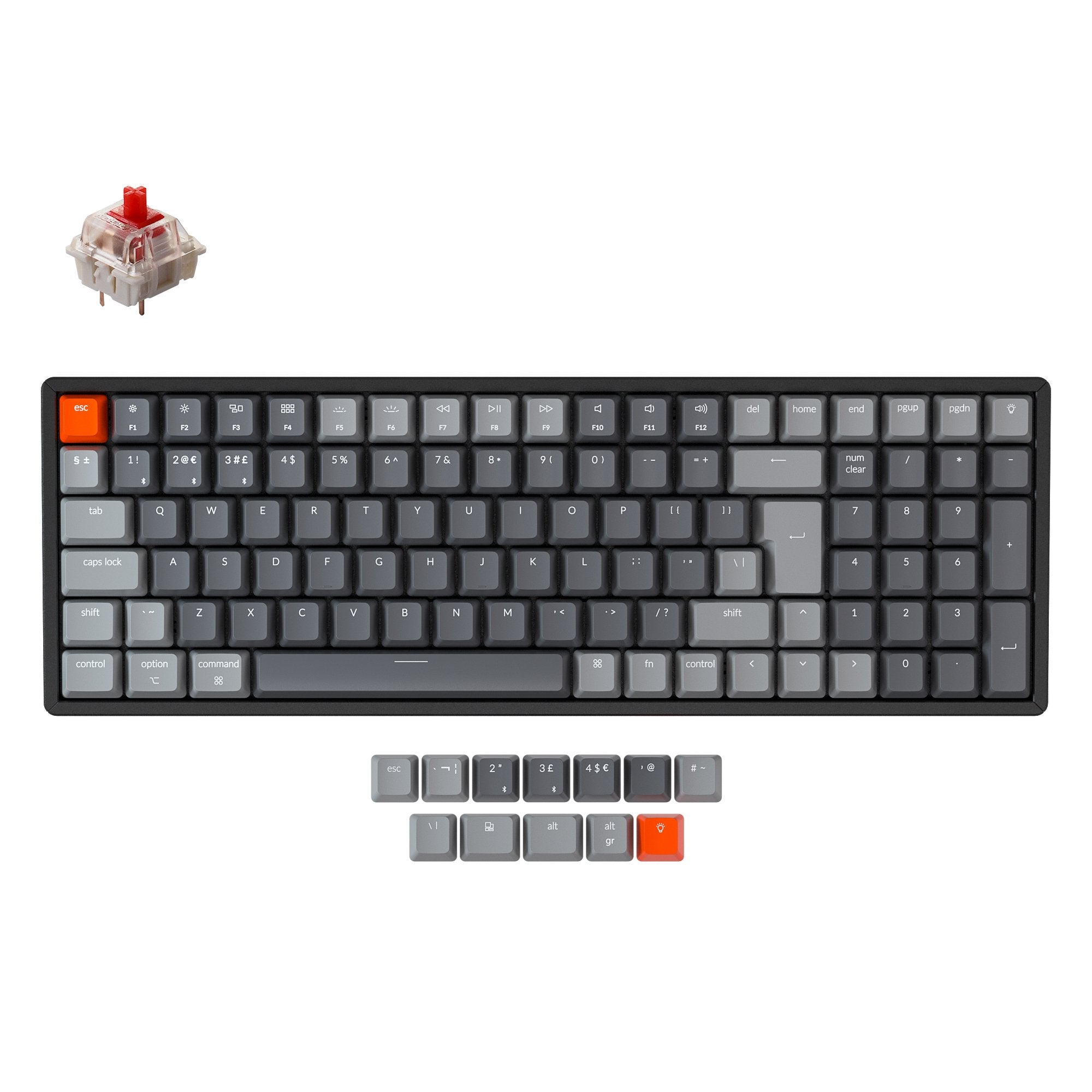 keychron-k4-version-2-clavier-m-canique-sans-fil-96-uk-iso image 1