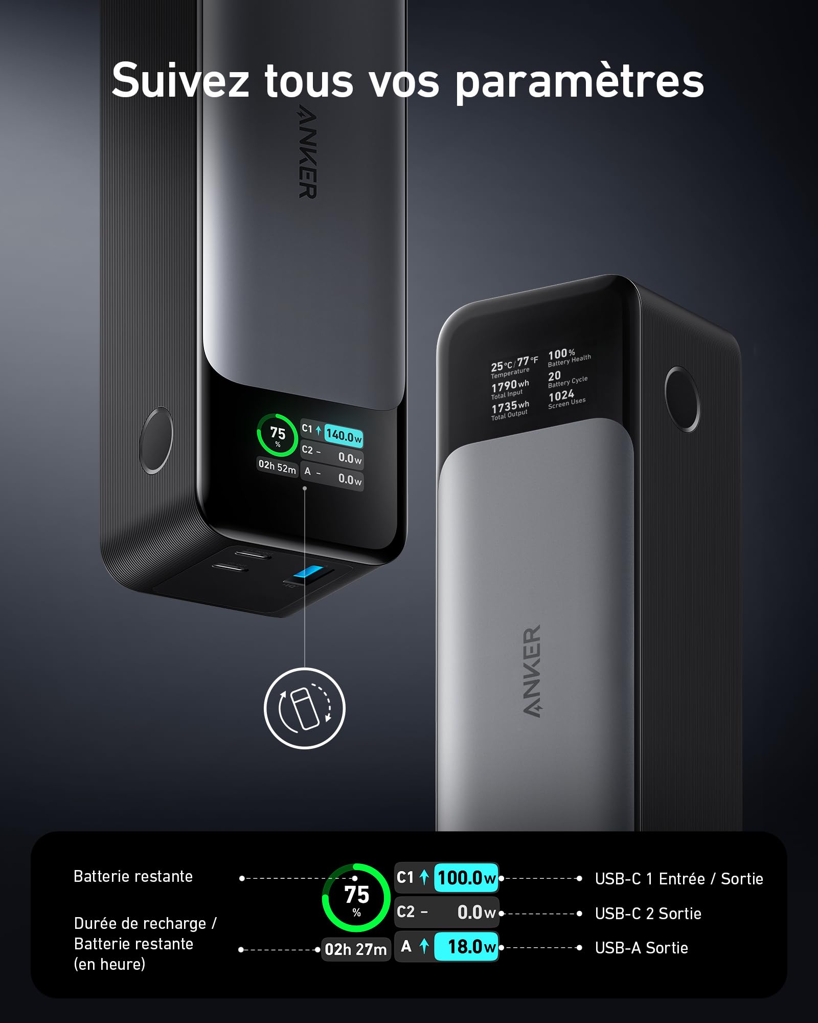 anker-737-powercore-24k-batterie-externe-24000-mah-140w image 4