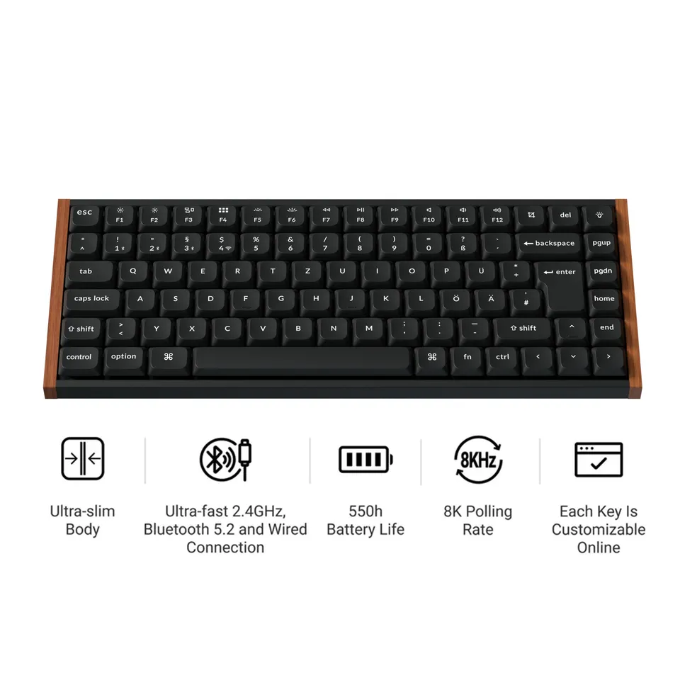 keychron-k3-ultra-8k-clavier-m-canique-ultra-fin-sans-fil-low-profile-75-iso image 1