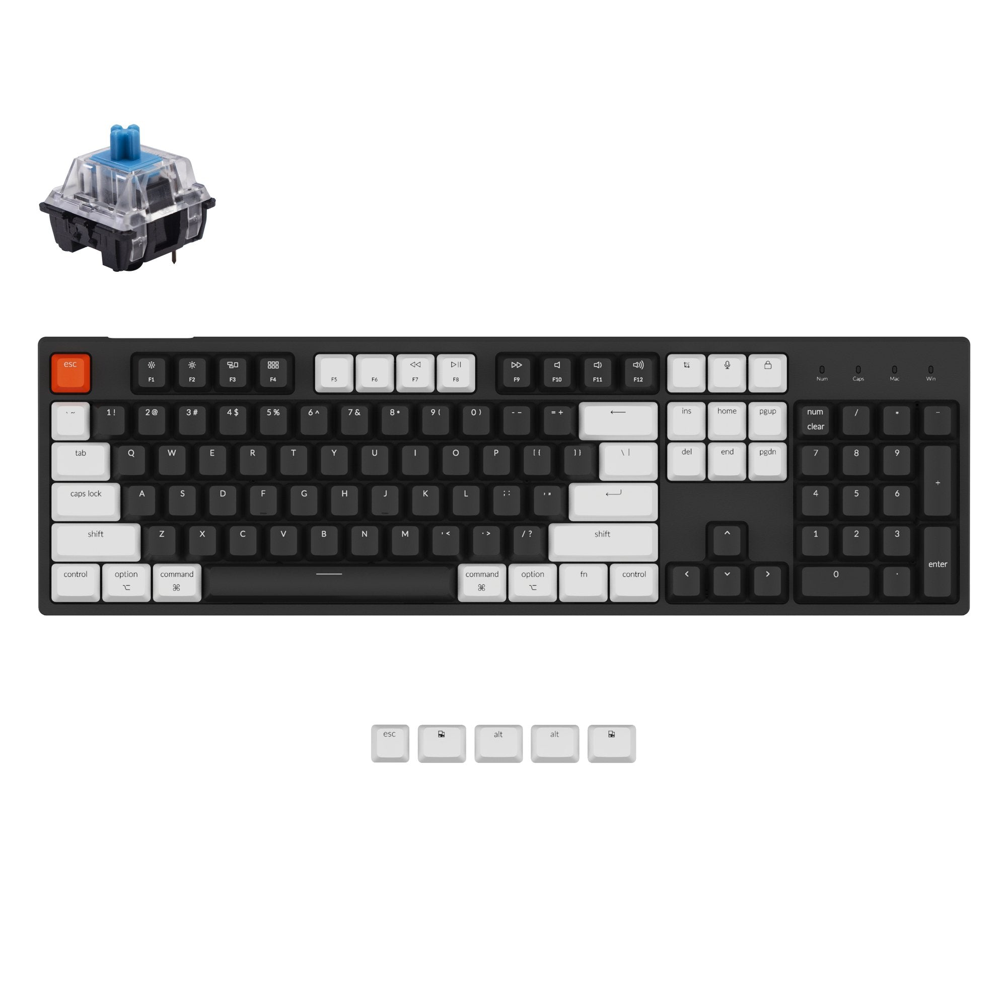 keychron-c2-clavier-m-canique-filaire-full-size-ansi-us image 4
