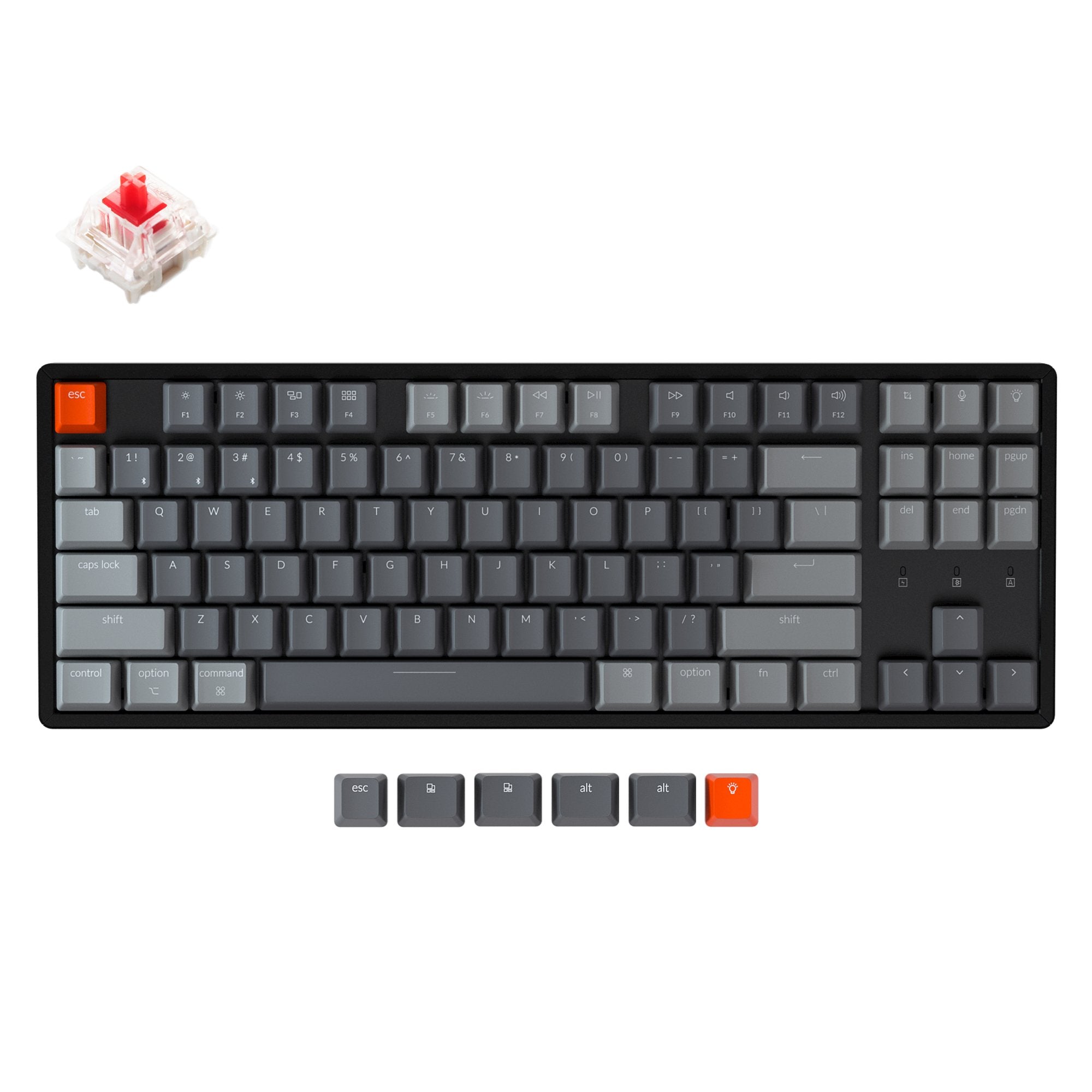 keychron-k8-clavier-m-canique-sans-fil-tenkeyless-ansi-us image 4