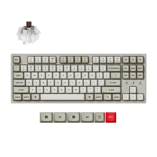 keychron-c1-pro-8k-clavier-m-canique-filaire-custom-tkl-80-us-ansi-qmk image 2
