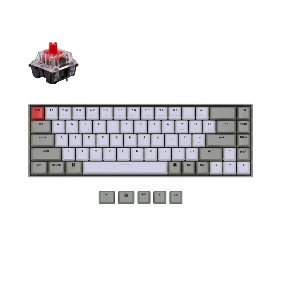 keychron-k6-clavier-m-canique-sans-fil-sans-r-tro-clairage-us-ansi-65 image 1