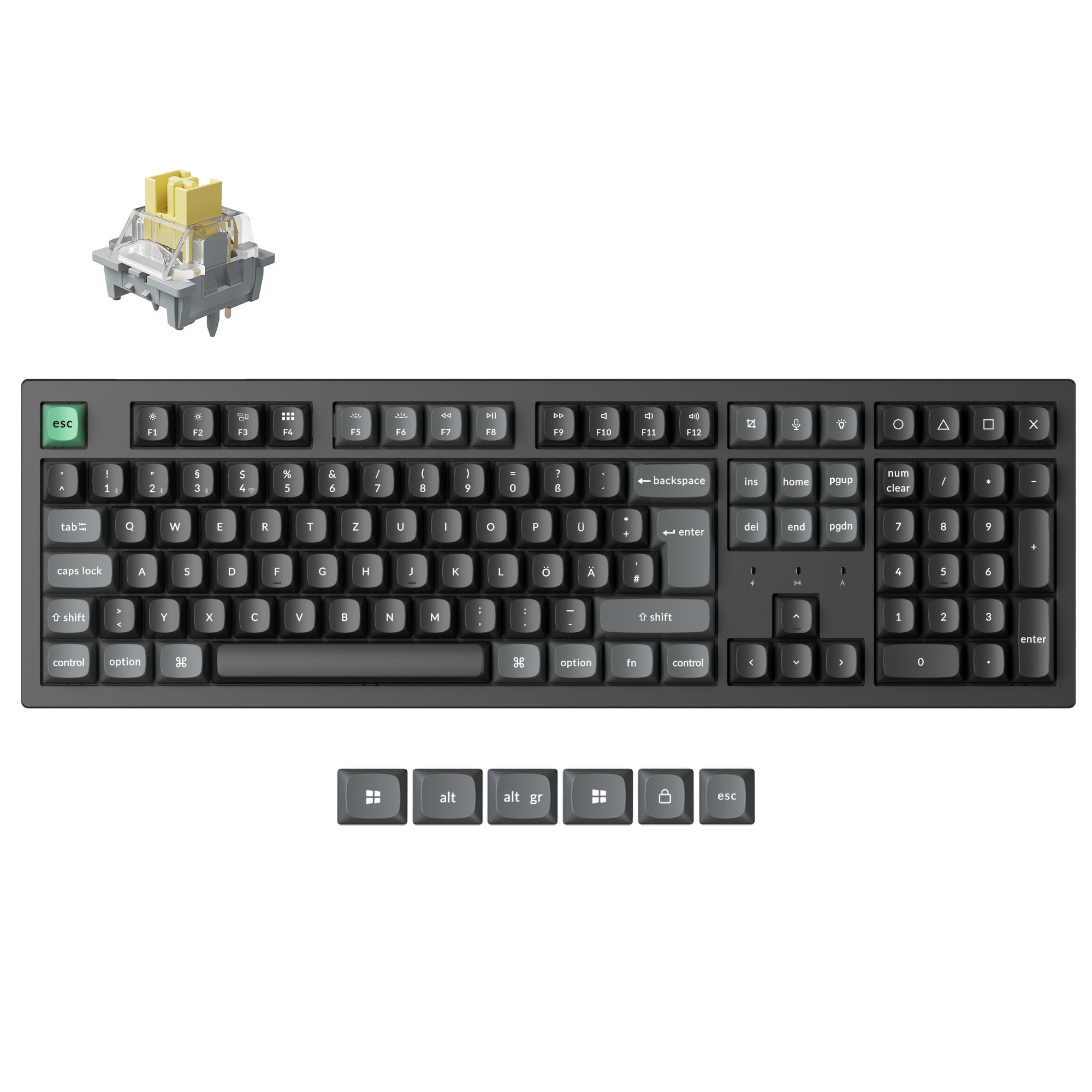 keychron-k10-ultra-8k-clavier-m-canique-custom-sans-fil-100-layout-iso-fr image 6