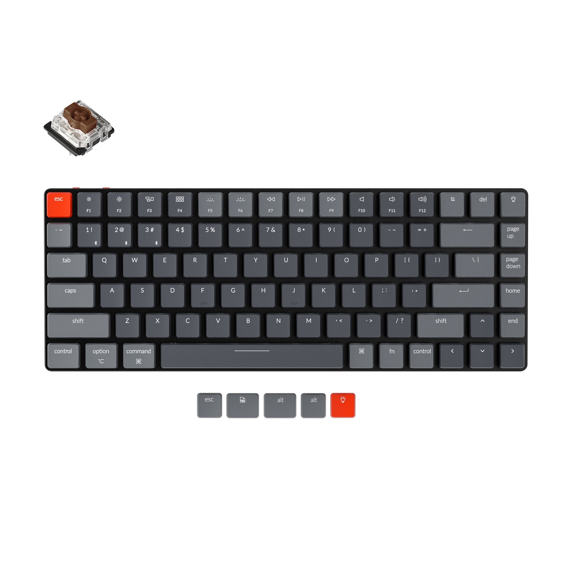 keychron-k3-version-2-clavier-m-canique-sans-fil-ultra-fin-bluetooth-us-ansi image 6
