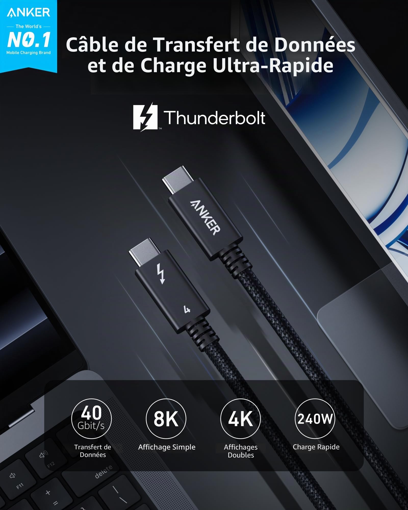anker-prime-c-ble-thunderbolt-4-usb-c-vers-usb-c-240w-40-gbit-s-1m image 2