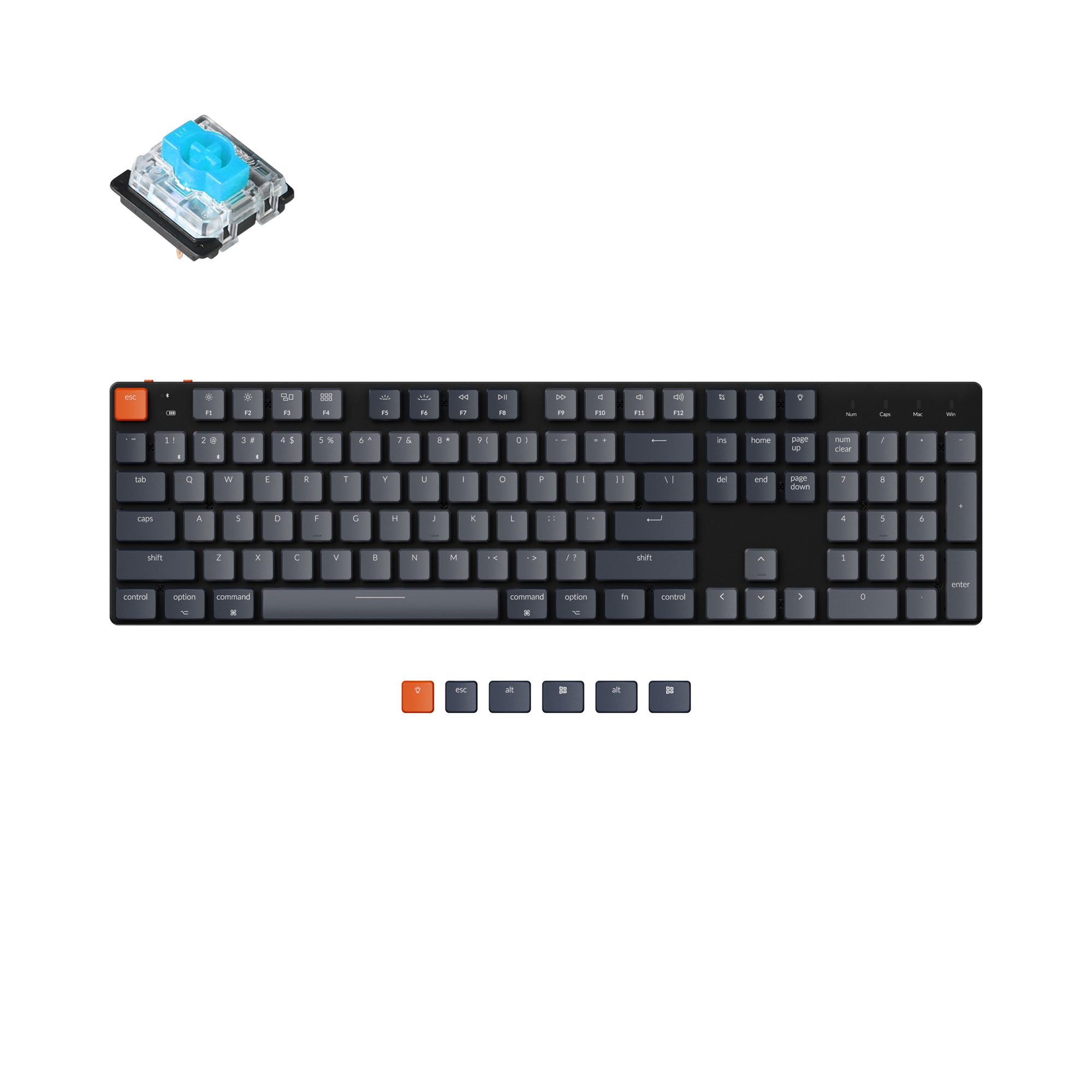 keychron-k5-se-ultra-fin-clavier-m-canique-sans-fil-100-us-ansi image 2