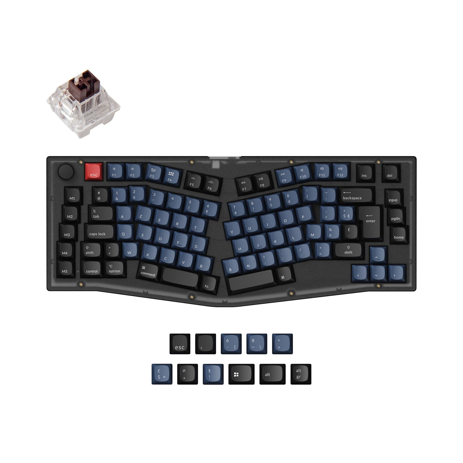 keychron-v10-alice-layout-clavier-m-canique-custom-iso-assembl image 2