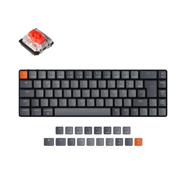 keychron-k7-clavier-m-canique-sans-fil-ultra-fin-65-allemand-iso-de image 1