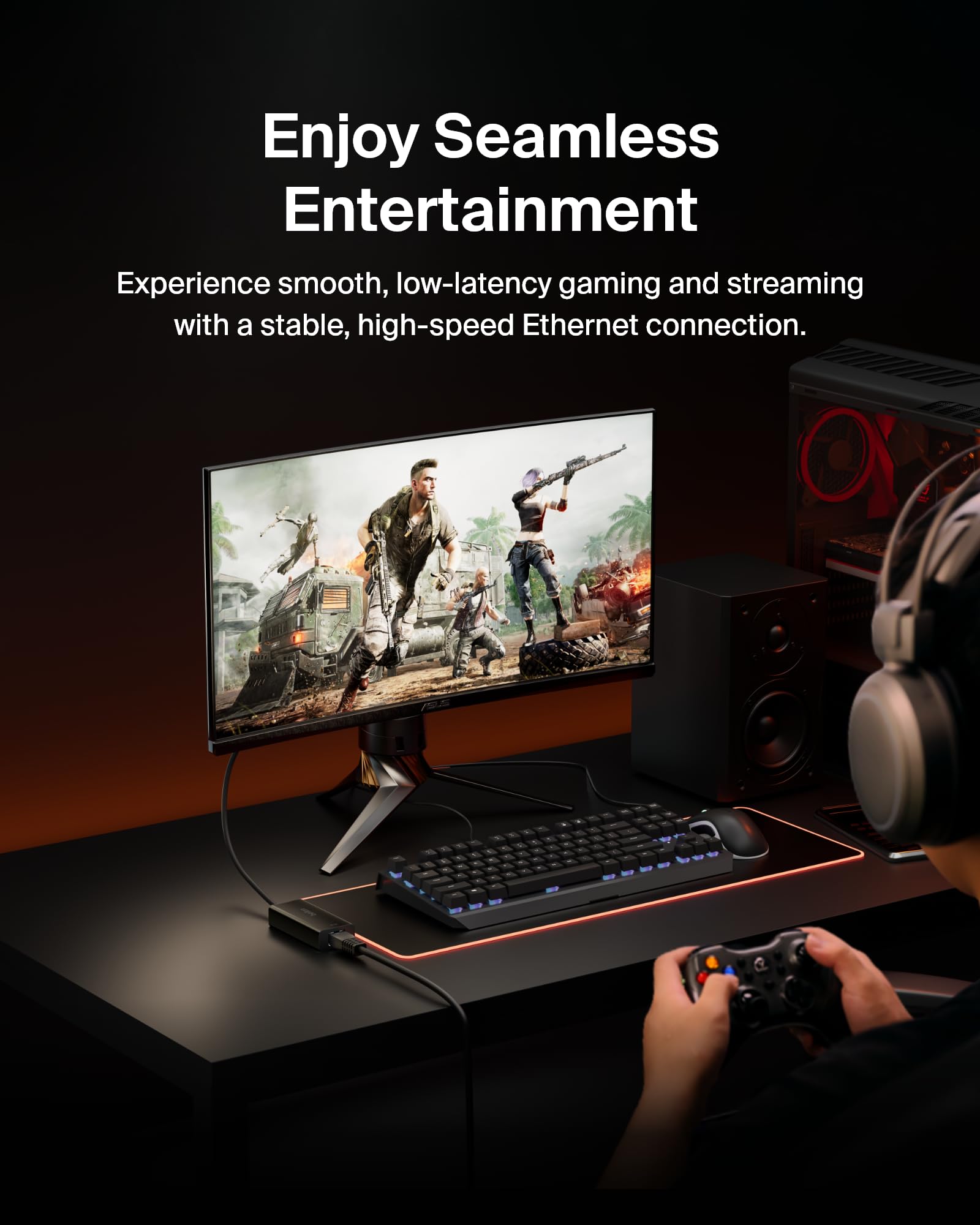 belkin-adaptateur-usb-c-vers-ethernet-gigabit-femelle-noir image 4